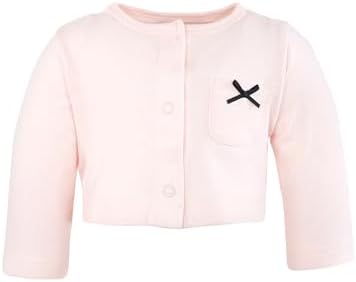 Hudson Baby Infant and Toddler Girls Cotton Dress and Cardigan Set - Image 5