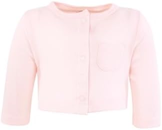 Hudson Baby Infant and Toddler Girls Cotton Dress and Cardigan Set - Image 5