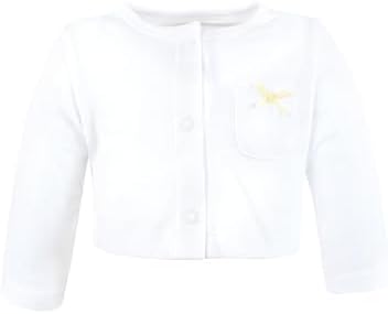 Hudson Baby Infant and Toddler Girls Cotton Dress and Cardigan Set - Image 5