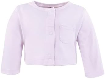 Hudson Baby Infant and Toddler Girls Cotton Dress and Cardigan Set - Image 5