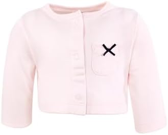 Hudson Baby Infant and Toddler Girls Cotton Dress and Cardigan Set - Image 5