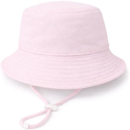 Baby Sun Hat Infant Toddler Summer Cotton Yarn Beach Bucket Hat by DANMY