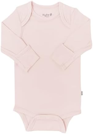 KYTE BABY Soft Bamboo from Rayon Long Sleeve Unisex Bodysuit, 0-24 Months - Image 3