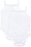 Feathers Baby Girl Tank Top Bodysuit Cotton One Piece 2 Pack, Sizes 3M-36M by FeathersUSA