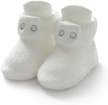 Avibae Baby Booties, Warm Infant Girl Boy Socks Bootie, Newborn Knit Shoes by B