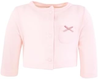 Hudson Baby Infant and Toddler Girls Cotton Dress and Cardigan Set - Image 5