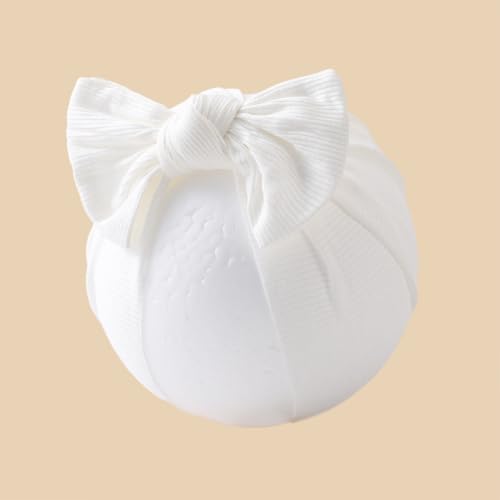 Baby Girls Hair Bow Knot Turban Hat Newborn Hospital Hats Infant Toddler Head - Image 3