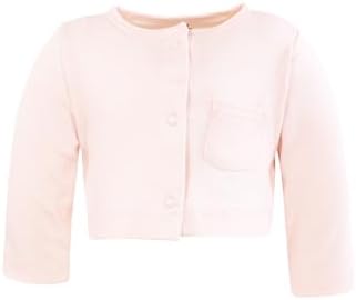Hudson Baby Infant and Toddler Girls Cotton Dress and Cardigan Set - Image 5