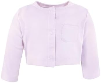 Hudson Baby Infant and Toddler Girls Cotton Dress and Cardigan Set - Image 5