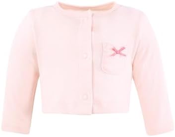 Hudson Baby Infant and Toddler Girls Cotton Dress and Cardigan Set - Image 5