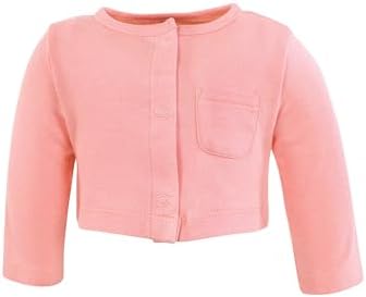 Hudson Baby Infant and Toddler Girls Cotton Dress and Cardigan Set - Image 5