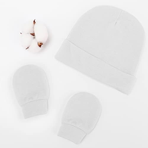 Newborn Baby Hats and Mittens Set Infant Beanie Cap Toddler Gloves Newborn - Image 6