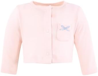 Hudson Baby Infant and Toddler Girls Cotton Dress and Cardigan Set - Image 5