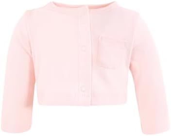 Hudson Baby Infant and Toddler Girls Cotton Dress and Cardigan Set - Image 5