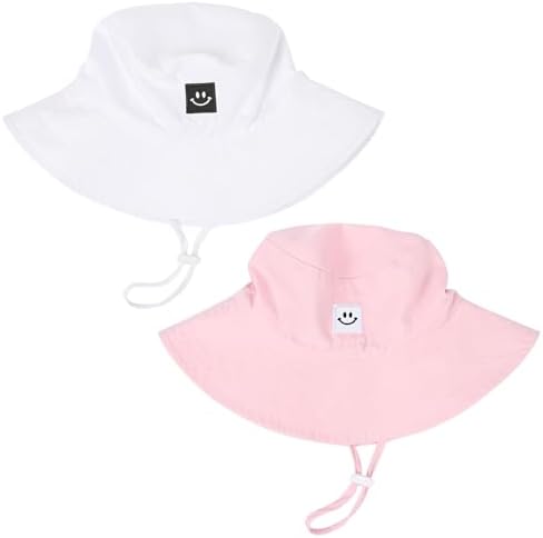 Baby Toddler Sun Hat, Kids Summer UPF 50+ Foldable Beach Bucket Hat by Bucaum