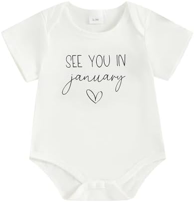 woshilaocai Baby Announcement Bodysuit Pregnancy Reveal by woshilaocai