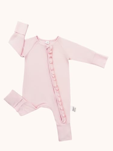 Bow Dream Bamboo Pajamas for Baby, Rayon Sleeper Romper Jumpsuit Outfit | 93% - Image 6