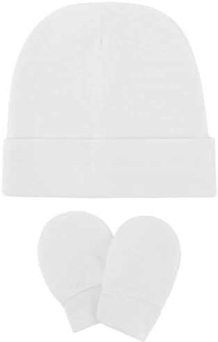 Newborn Baby Hats and Mittens Set Infant Beanie Cap Toddler Gloves Newborn - Image 5