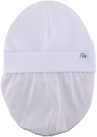 Jersey Beanie Hat for Newborn Baby Boys Girls Silky Satin Lined Hats Bonnet - Image 4