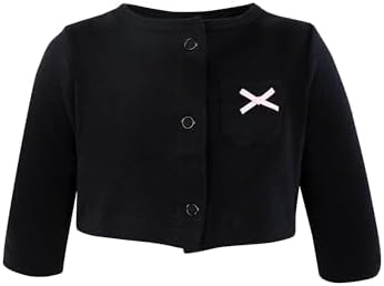 Hudson Baby Infant and Toddler Girls Cotton Dress and Cardigan Set - Image 5