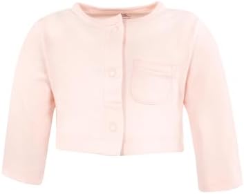 Hudson Baby Infant and Toddler Girls Cotton Dress and Cardigan Set - Image 5