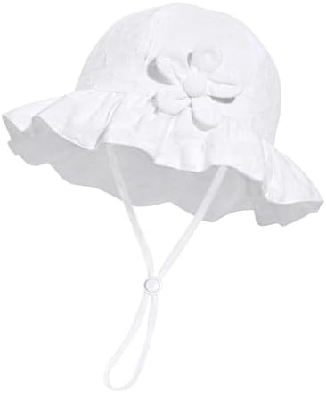 Baby Girl Wide Brim Bucket Hats by DANMY