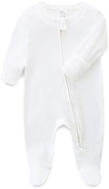 Hikido Baby Romper 100% Organic Cotton Pajamas One Piece Long Sleeve Zipper by Hikido