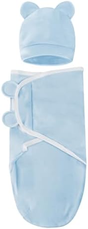 Baby Swaddle Sleep Sacks with Hats by Fecawd