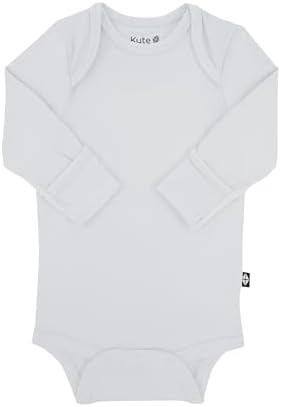 KYTE BABY Soft Bamboo from Rayon Long Sleeve Unisex Bodysuit, 0-24 Months - Image 3