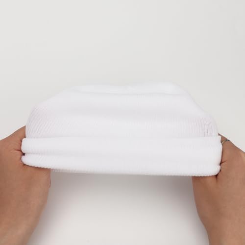 DRESHOW BQUBO 4 Pack Newborn Hospital Hat Infant Baby Hat Cap - Image 6