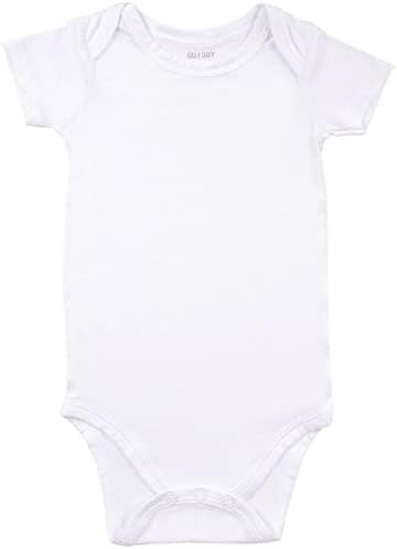 Kids Rayon of Bamboo Pajamas Set Short Sleeve Button Shorts Ages 0-24 by GUISBY