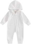 Fall Baby Clothes Newborn Boy Girl Hoodie Romper Long Sleeve Jumpsuit Winter by LedyChampswiinToddlerBaby