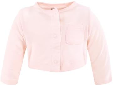 Hudson Baby Infant and Toddler Girls Cotton Dress and Cardigan Set - Image 5