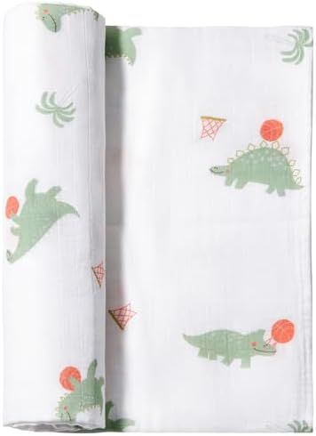 Baby Swaddle Blankets, Bamboo Muslin Receiving Blanket | 1-Pack, Lightweight & by IBESTOPIA