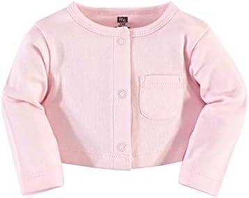 Hudson Baby Infant and Toddler Girls Cotton Dress and Cardigan Set - Image 5