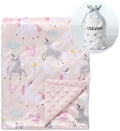 CREVENT Minky Baby Blanket for Girls by CREVENT