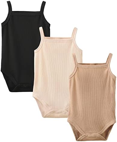 OPAWO Baby Tank Top Onesies Baby Girl Bodysuit Unisex Sleeveless Onesies by OPAWO