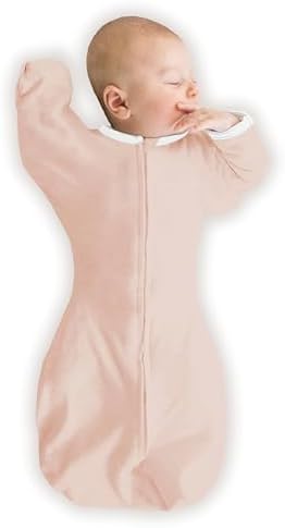 SwaddleDesigns Organic Transitional Swaddle Sack, Arms Up Half-Length Sleeves & by SwaddleDesigns