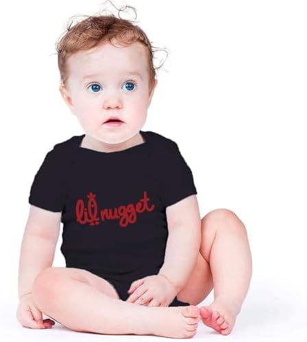 Little Nugget Bodysuit Baby Funny Lil Nugget Baby Bodysuit Chicken Bodysuits - Image 2