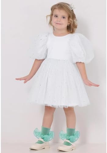 Girls Ruffle Socks Double Lace Turn Cuff Frilly Church Dress Socks - Image 3