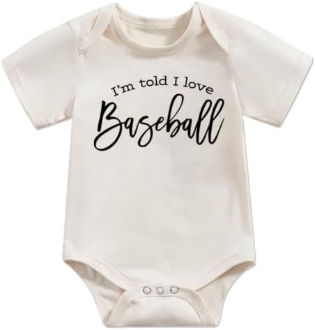 Newborn Infant Baby Bodysuit Funny Letters Print Clothes Short Sleeve Romper by Unknown