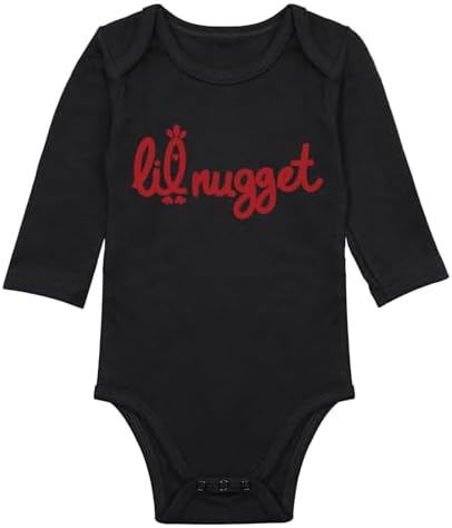 Little Nugget Bodysuit Baby Funny Lil Nugget Baby Bodysuit Chicken Bodysuits by Unknown
