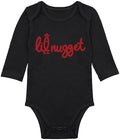 Little Nugget Bodysuit Baby Funny Lil Nugget Baby Bodysuit Chicken Bodysuits by Unknown