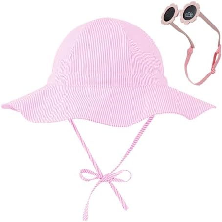 Durio UPF50+ Baby Sun Hat and Sunglasses by DURIO