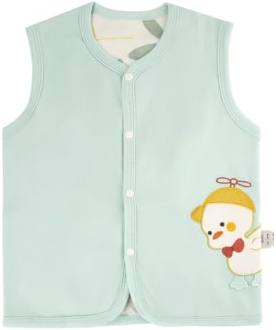 Baby Vest for Girls&Boys, Cotton Reversible Vest Coat for Spring & Autumn by CHICKIDDOS