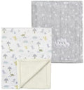 CREVENT 2Pcs 30''X40'' Cute Cozy Fluffy Warm Baby Blankets by CREVENT