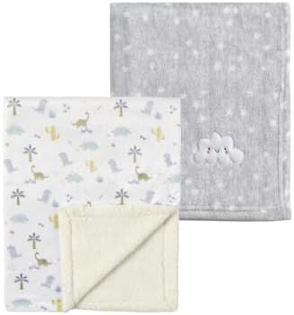 CREVENT 2Pcs 30''X40'' Cute Cozy Fluffy Warm Baby Blankets by CREVENT