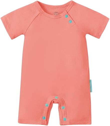 PurComfy SuperSoft Bamboo Viscose Baby Romper, Short Sleeve | One-piece Summer by PurComfy