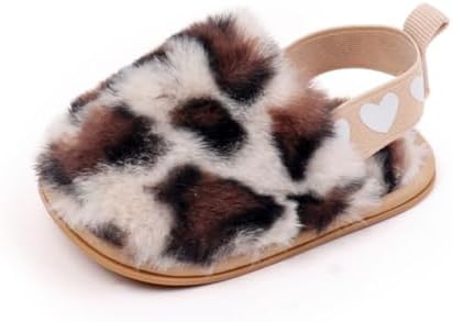 Baby Shoes Pink Leopard Baby Girl Slippers Non-Slip Soft Sole Toddler First - Image 5