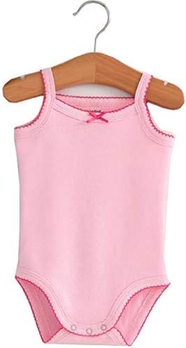 Girls Spaghetti Strap Bodysuit Sleeveless Tank Top Cotton One-Pieces Pack of - Image 4